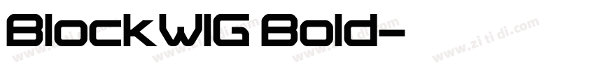 BlockW1G Bold字体转换